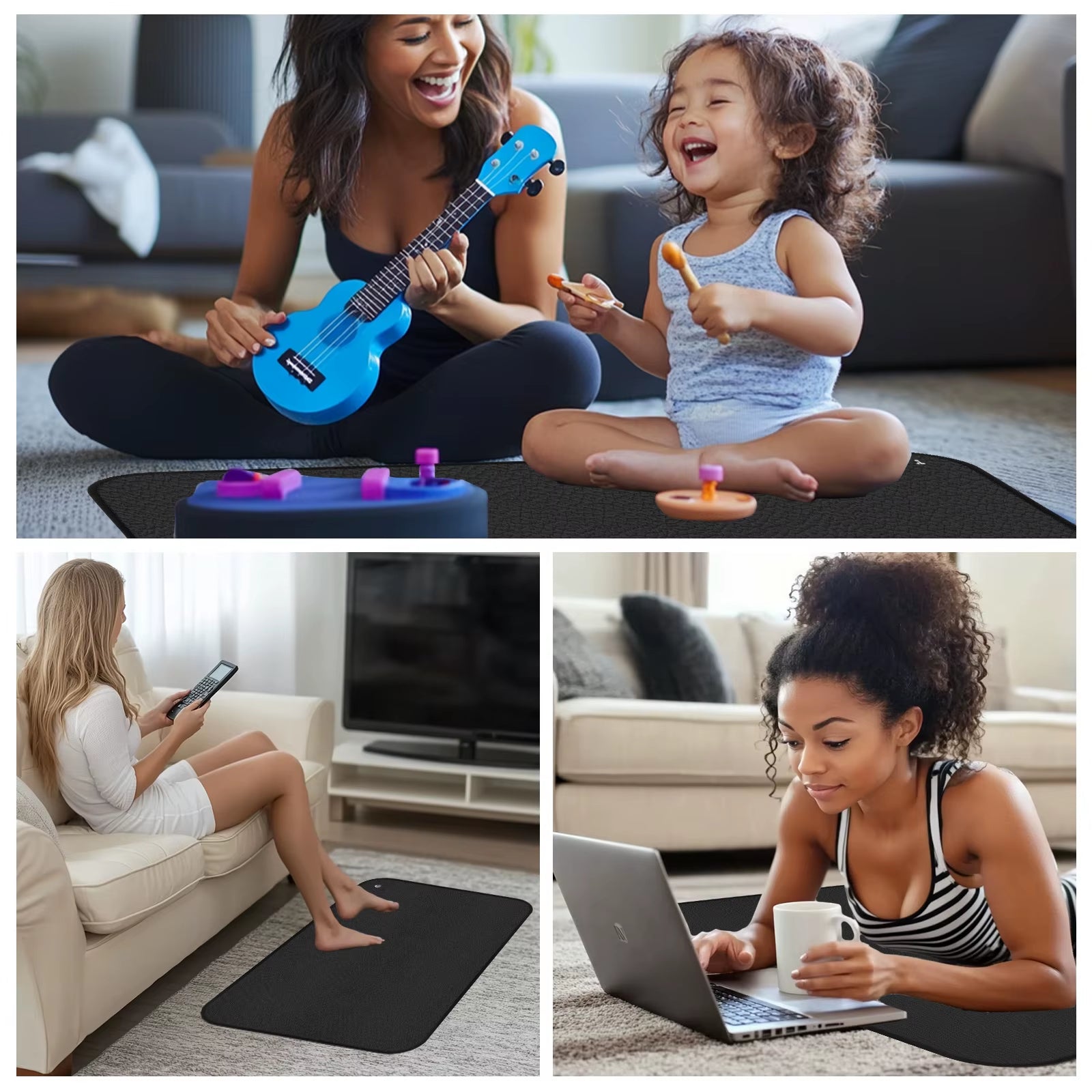 Foot Therapy Grounding Yoga Mat Improving Sleep Energy Mats