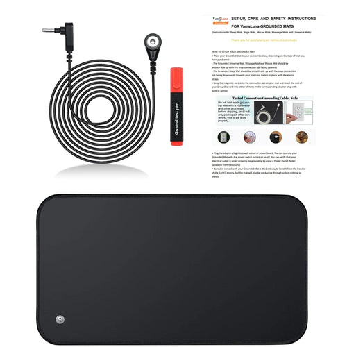 30X60CM Earthing Mat Grounding，Pad Grounding Mat for Desk for Improves Sleep,Enhanced Circulation,Reduces Inflammation & Pain