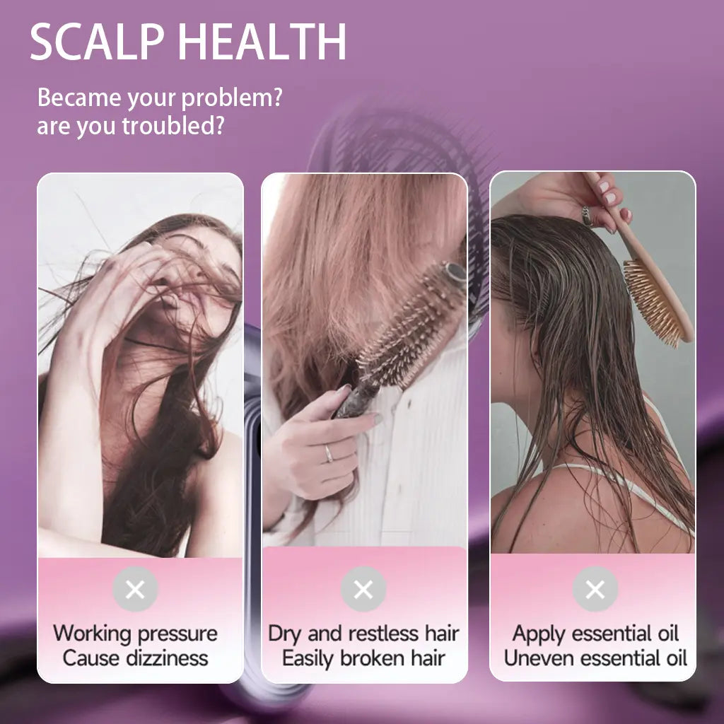 Veinyla Electric Scalp Massage Comb, Portable Electric Scalp Massager, Unique Essential Oil Atomization Function, Nourishes Hair and Relieves Head Pressure. Massager Valentine'S Day Gift